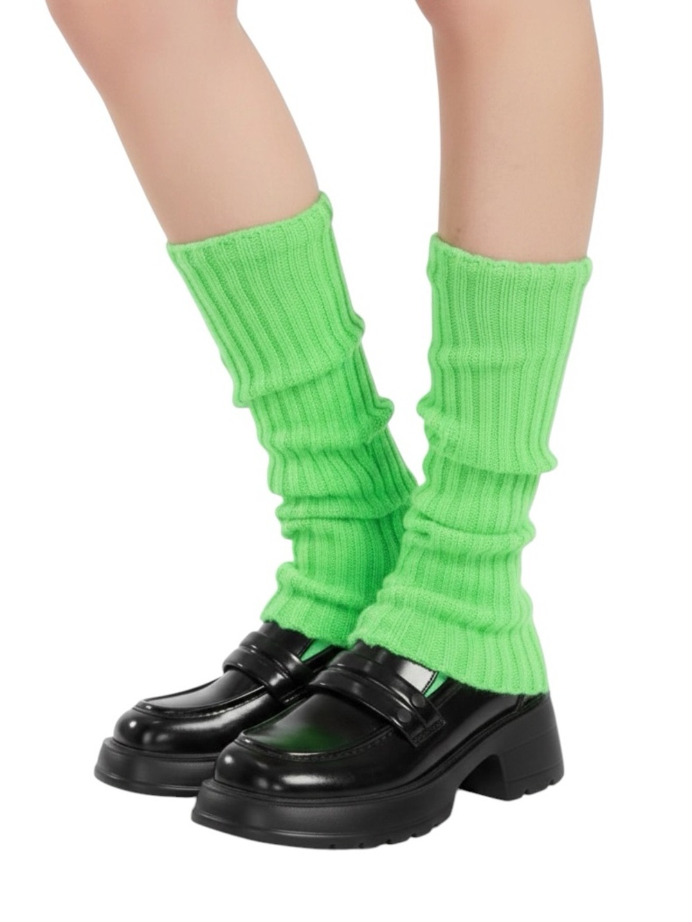 🆕Green Knitted Leg Warmers